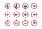 Vector Target On Person Assassin Icon Set. Targeting Composite Icons With Audience, World, Men, Group Of People, Heart, Money, Cre