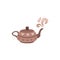 Vector teapot isolated