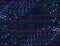 Vector Technology Software Background, Javascript, Blue and Purple, Glowing Dots.