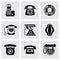 Vector Telephone icon set