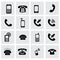 Vector telephone icon set