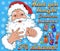 vector template for Christmas advertising poster with Santa, snowflakes and text. You bought  gifts, 5% discount