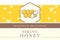 Vector template with seamless pattern - natural honey collection