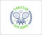 Vector tennis club logo and design elements