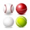 Vector tennis cricket golf ball for betting promo