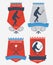 Vector tennis emblems