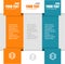 Vector text boxes, infographics options banner