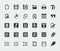 Vector text editor icons set
