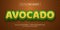 Vector text effect illustrator graphic style green and yellow avocado