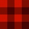 Vector Textile Texture, Seamless Pattern, Red Checkered Fabric Template.