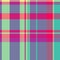 Vector texture background of check fabric textile with a plaid pattern tartan seamless