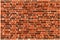 Vector texture of brown realistic old brick wall with shadows
