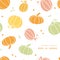 Vector thanksgiving colorful pumpkins silhouettes