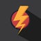 Vector of thunder lighting icon