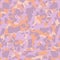 Vector tie dye camo style. Abstract pastel orange pink color seamless pattern. Fashionable camouflage texture.