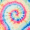 Vector Tie Dye Spiral. Fantasy Effect. Swirled Tie Dye Pattern. Abstract Dyed Fabric. Beautiful Hand Drawn Texture. Floral Fashion