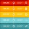 Vector Timeline Infographic. Colorful Template