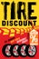 Vector tire sale banner