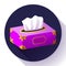 Vector Tissue box flat icon