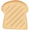 Vector toast for breakfast on white background for design elements