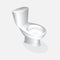 Vector toilet bowl realistic