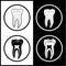 Vector tooth icons