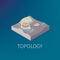 Vector topology isometric icon