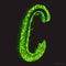 Vector Toxic Font 001. Letter C