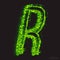 Vector Toxic Font 001. Letter R