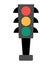 Vector traffic lights icon. Road street sign clipart.