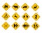 Vector traffic signs collection