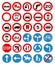 Vector traffic signs collection