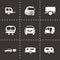 Vector trailer icon set