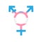 Vector trans transgender transsexual flag symbol