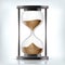 Vector transparent sand hourglass