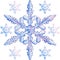 Vector Transparent snowflake