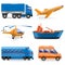 Vector transport icons