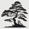 Vector Tree Silhouette - Chinese & Japanese Style