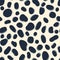 Vector Trendy leopard skin seamless pattern. Abstract wild animal cheetah dark spots on yellow texture for fashion print design,