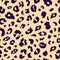 Vector Trendy leopard skin seamless pattern. Abstract wild animal cheetah spots light brown texture for fashion print design,