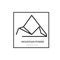 Vector triangle Mountain company logo.