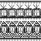 Vector tribal pattern with black and white ethnic symbol maya aztec style. Good for your textile fashion wrapping and print