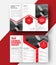 Vector triple folding brochure for business and advertising