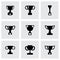 Vector trophy icon set