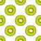 Vector tropical seamless pattern with kiwi sliced â€‹â€‹fruit. Trendy summer design for textile, poster, print