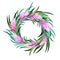 Vector tropical wreath