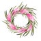 Vector tropical wreath