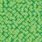 Vector truchet geometric grass texture seamless pattern background. Monochrome green backdrop with random tiled lawn