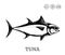 Vector tuna fish illustration