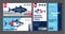 Vector tuna labels and design elements